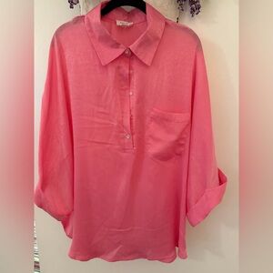 ANDREE BY UNIT Pink Button-Down Shirt